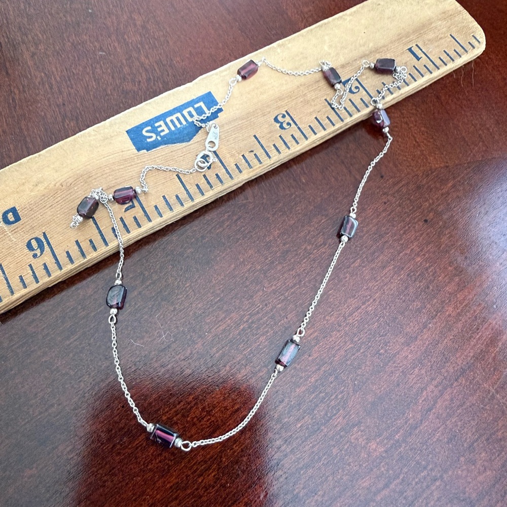 925 Silver Tone Necklace